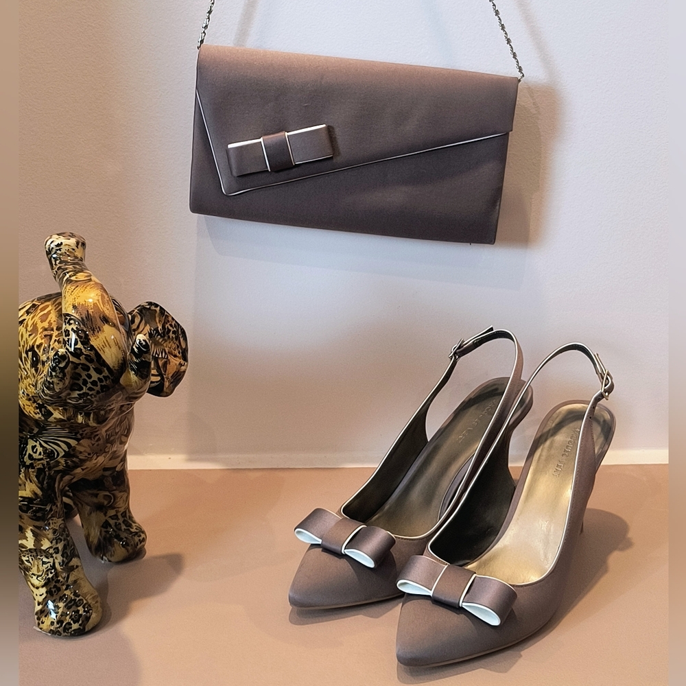 Elegant Jacques Vert Sandals And Clutch Bag